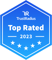 TrustRadius Top Rated 2023 award icon