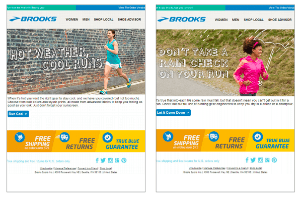brooks shoes email