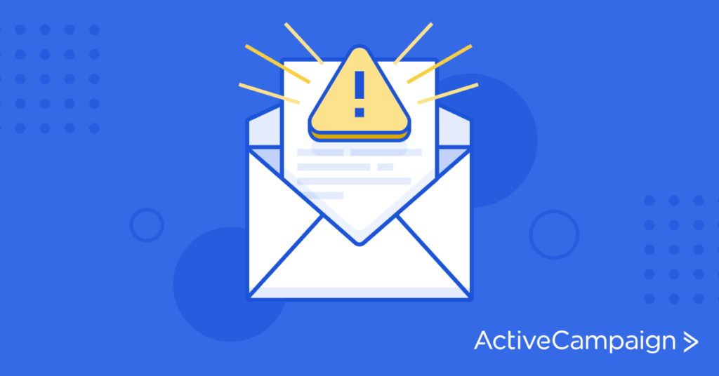 Icône d'une alerte pour email non conforme