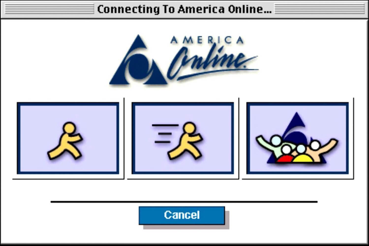 AOL dial in screen