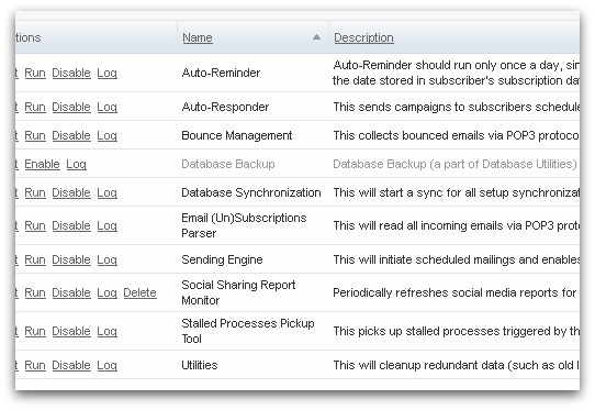 Screenshot of Scheduled Tasks section