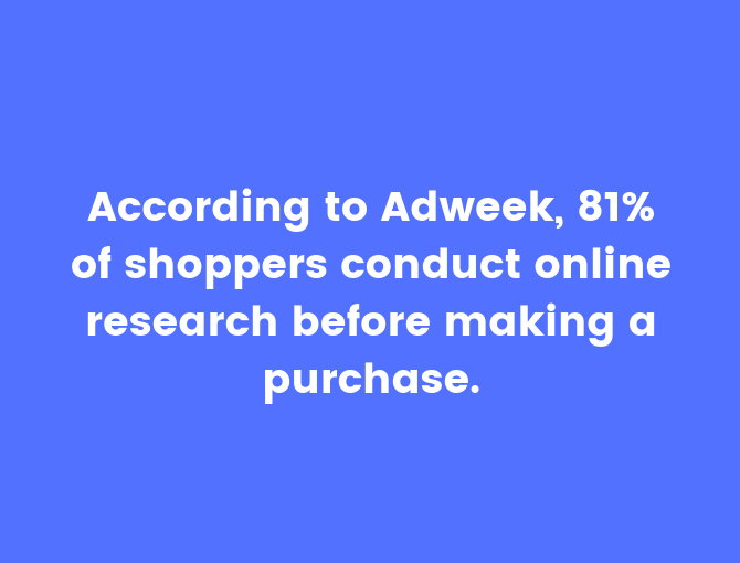 shoppers research online