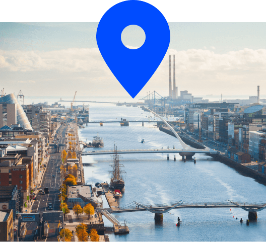 Three bridges in a Dublin port