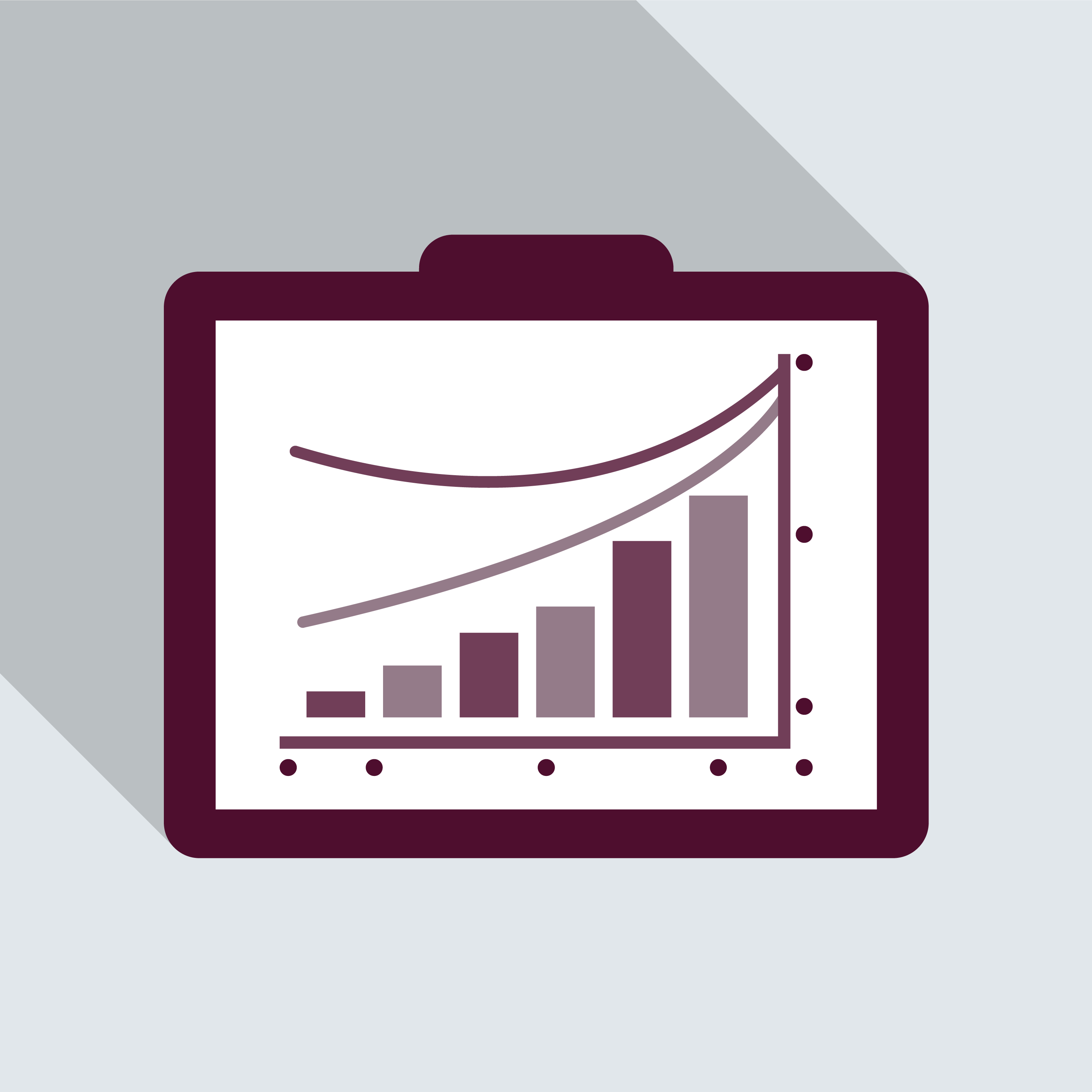 Illustration of a bar chart going up