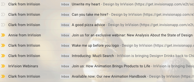 email subject line that promotes content