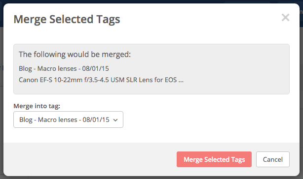 How to merge tags