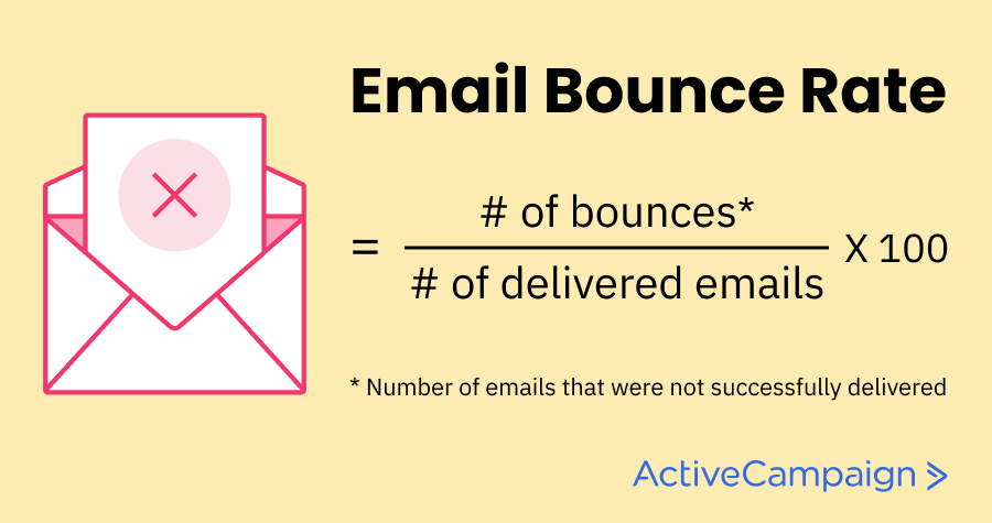how to calculate email bounce rate formula
