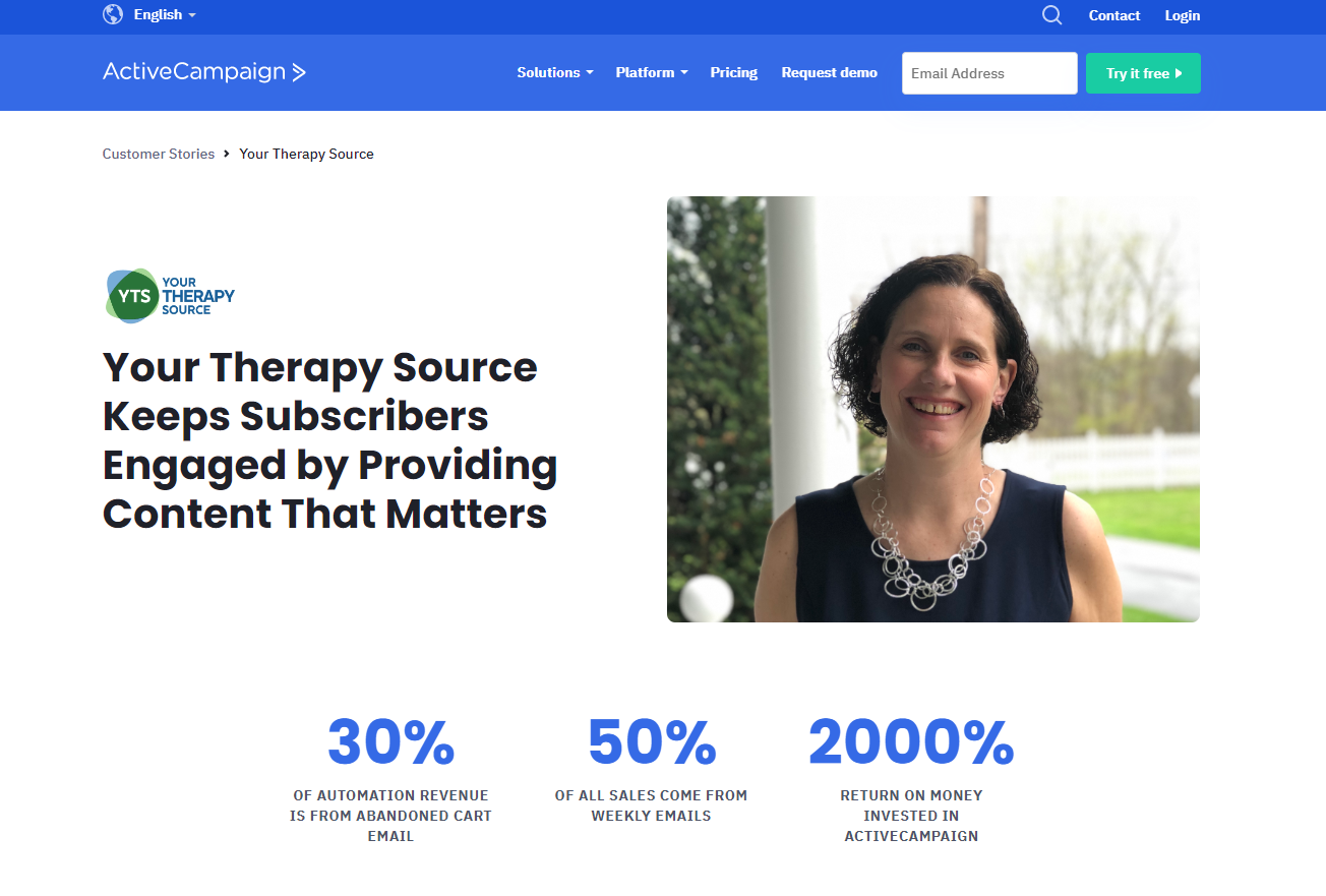 Your Therapy Source marketing case study