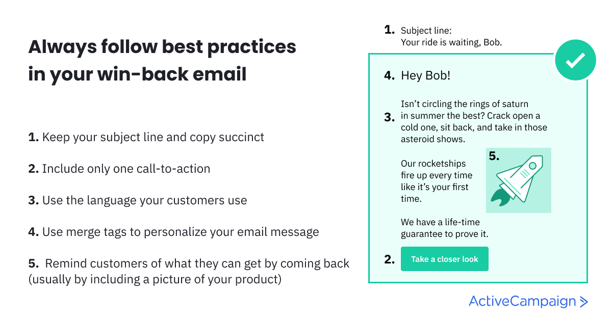 migliori pratiche per le email win-back