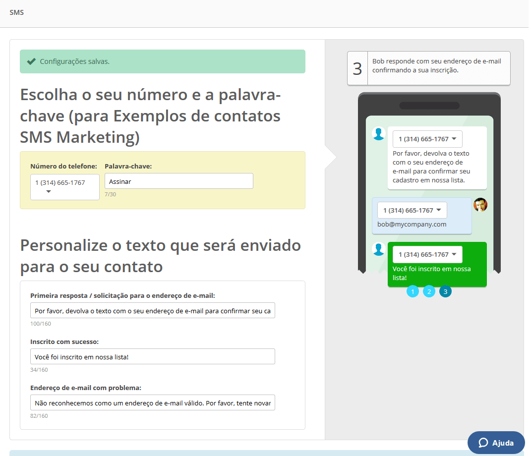 Resposta automátiva via SMS Marketing