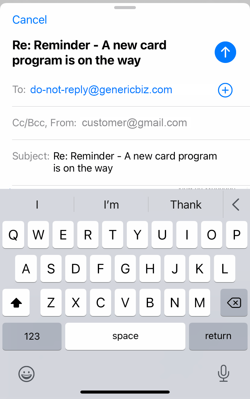 no-reply email