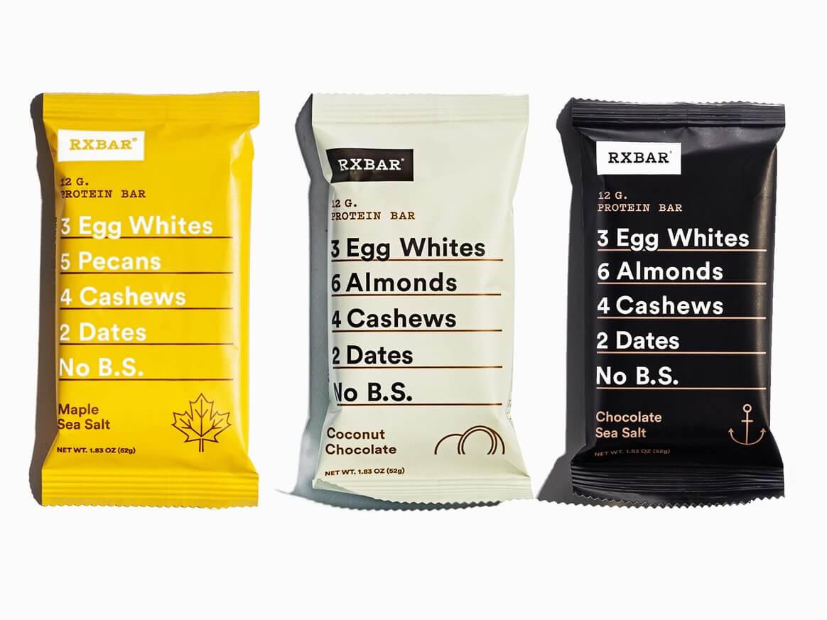 RXBAR example of using its ingredients as a form of copywriting