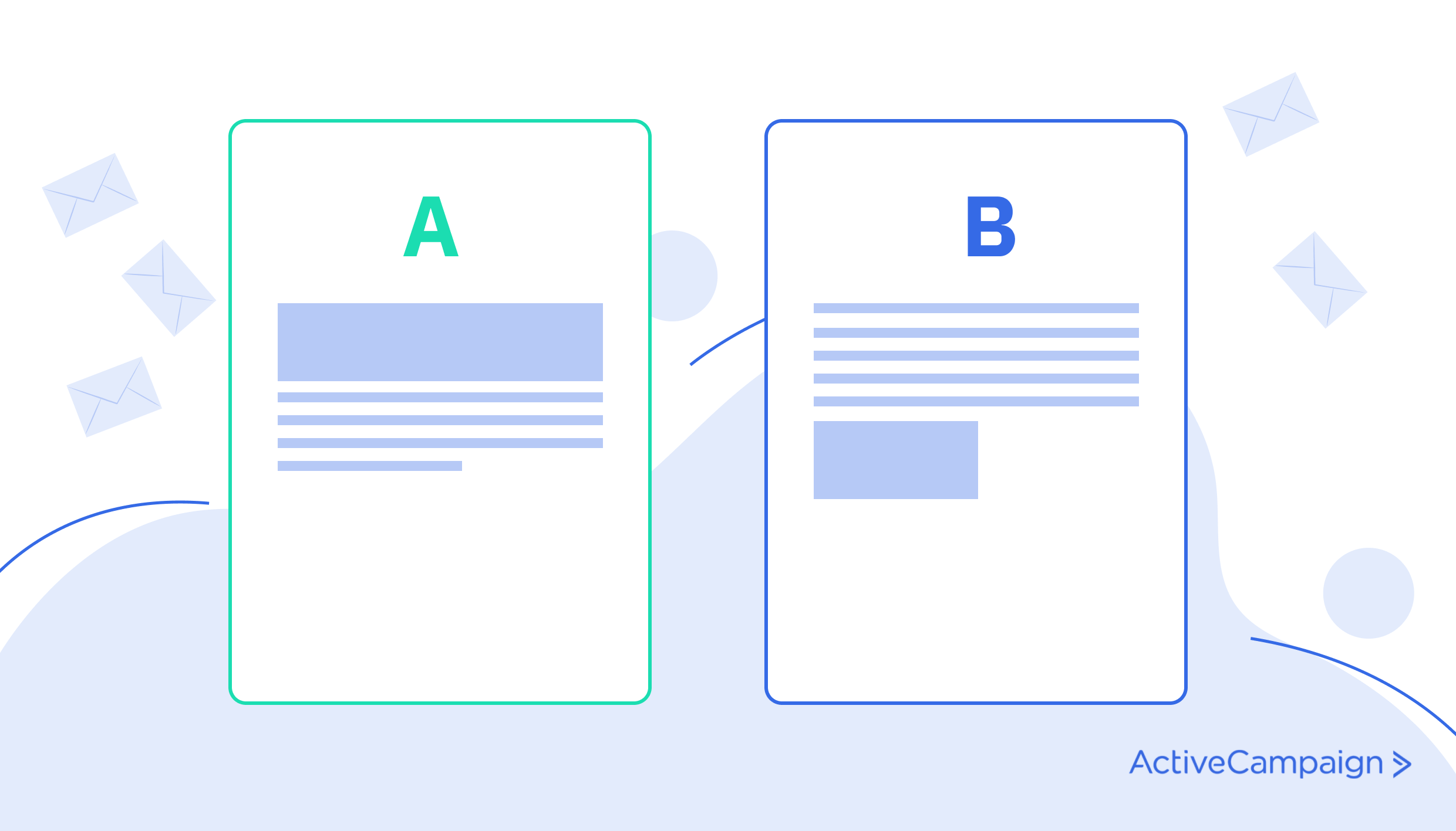 Testing emails with an A/B test