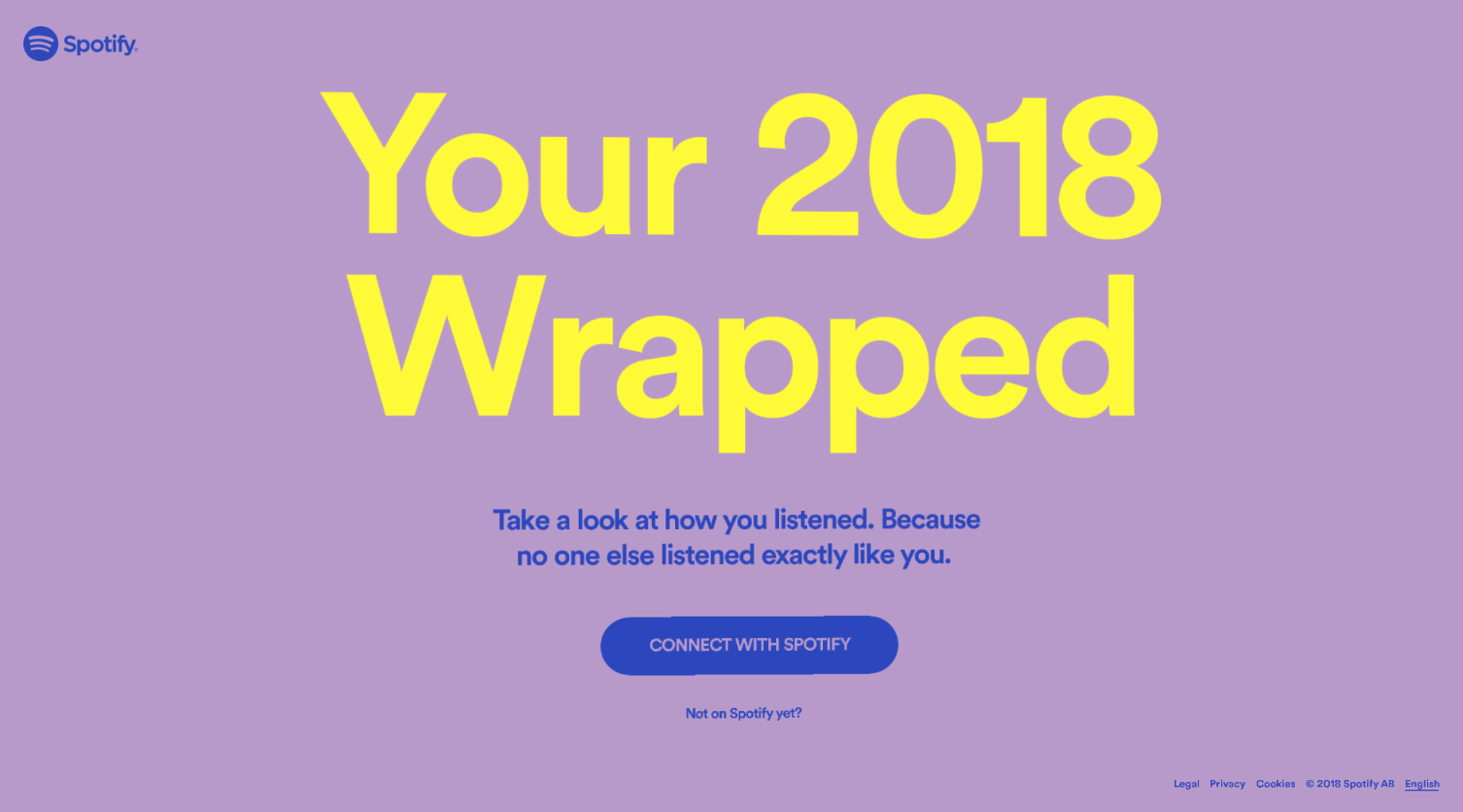 Spotify Wrapped microsite