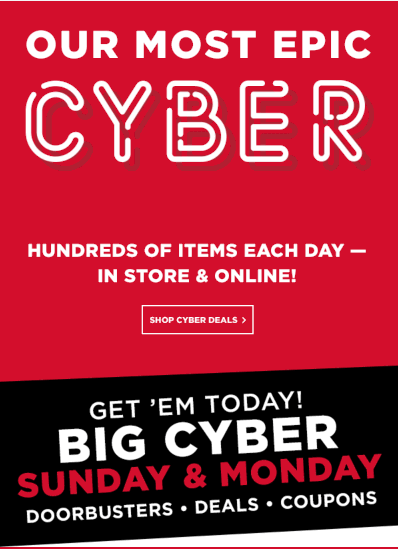 Extended Cyber Monday sale