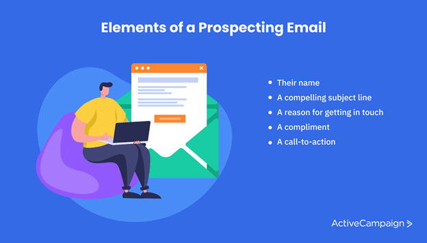 elements of a prospecting email