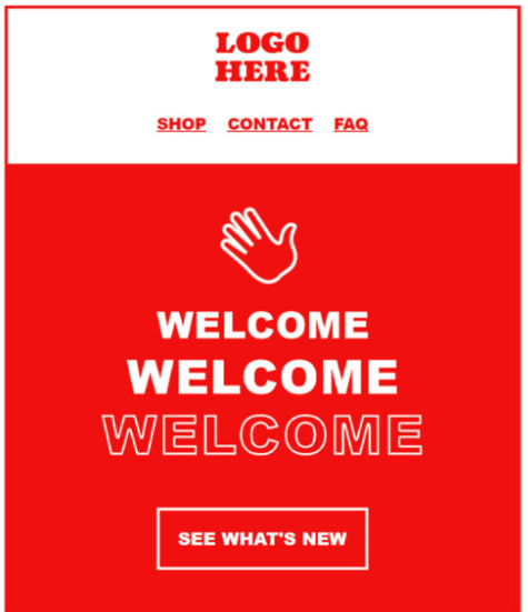 example of an ActiveCampaign email template for a welcome email