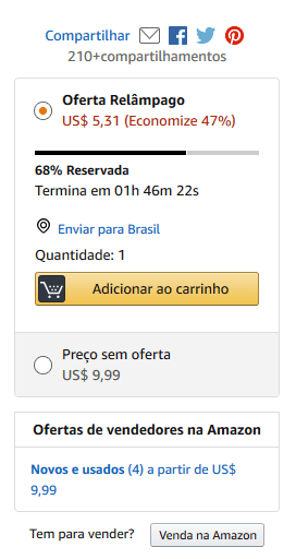 CTA da Amazon 