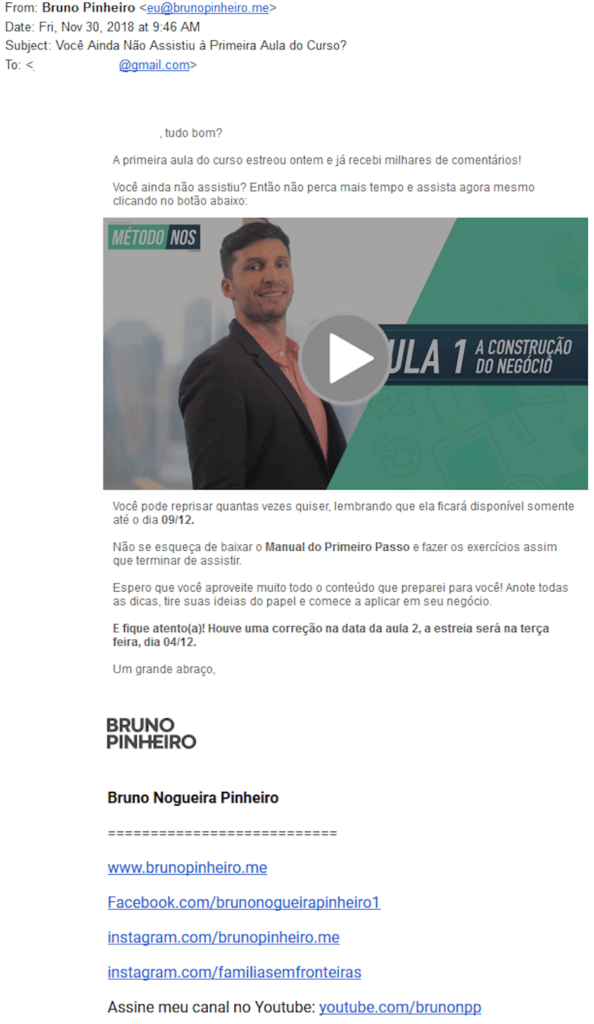 email marketing Bruno Pinheiro