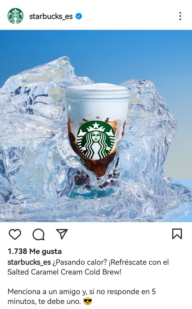 16. Starbucks instagram