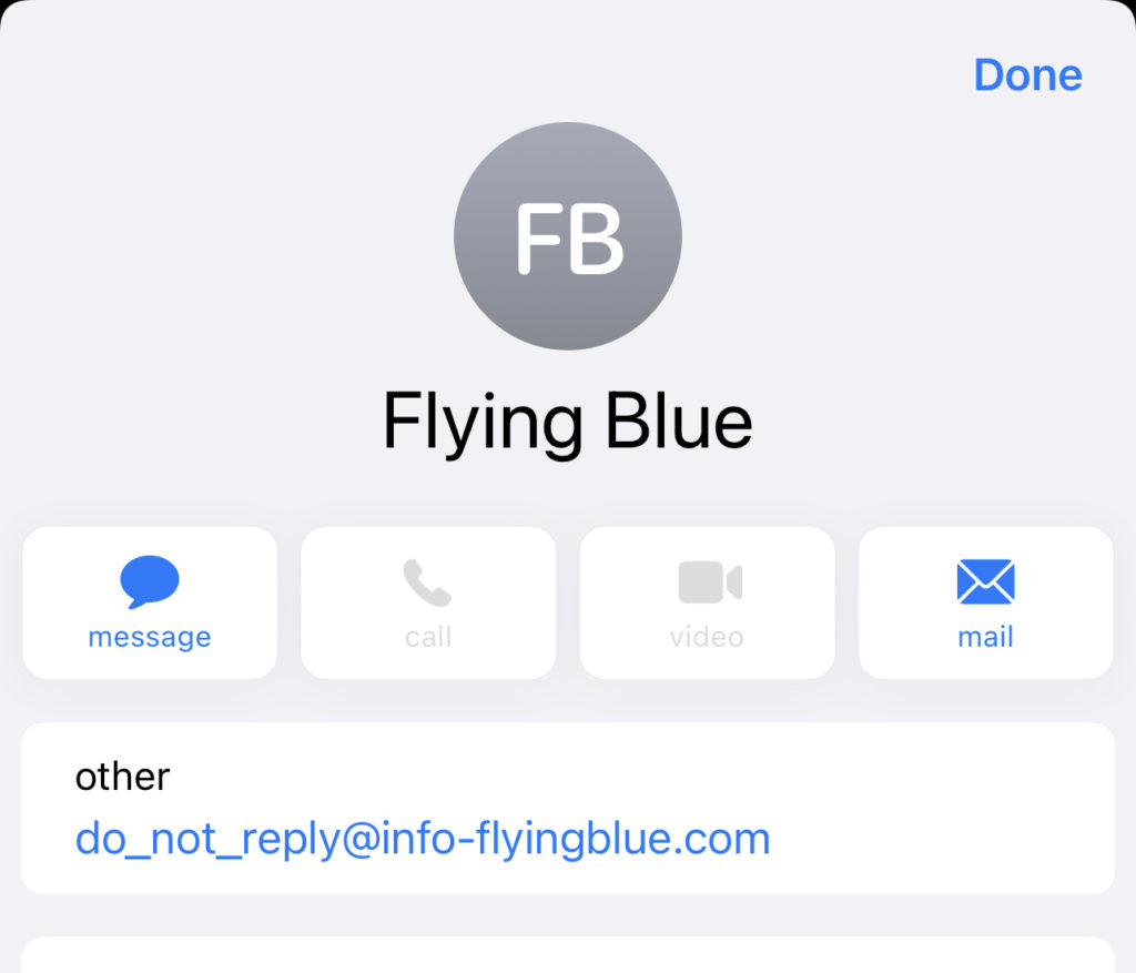 No reply Flying Blue 2