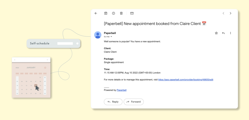 Paperbell example email