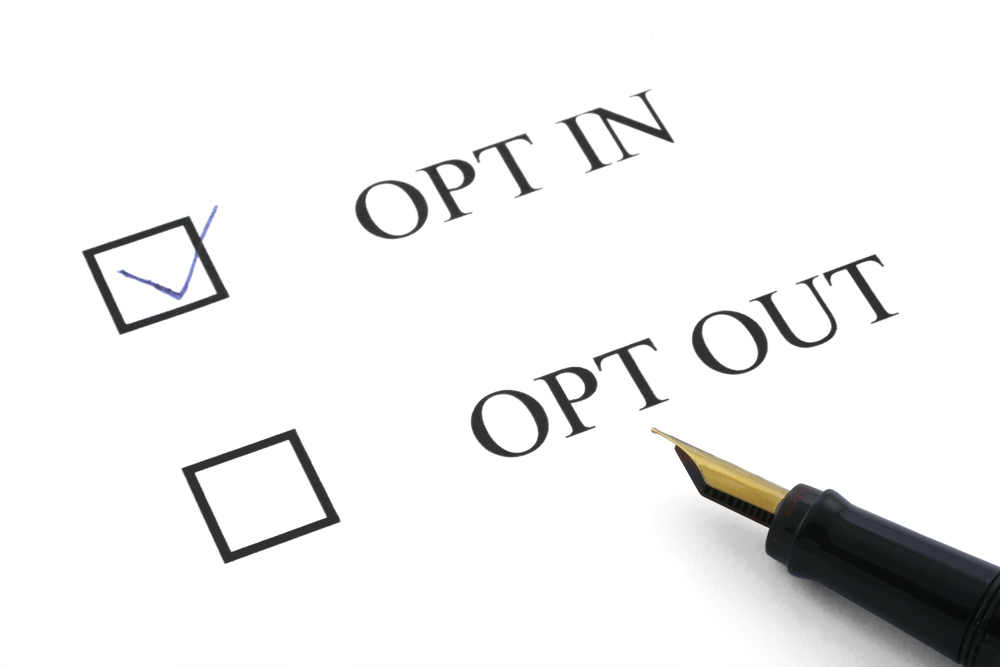 Opt-in Opt-out caselle