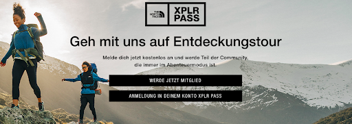 Mit dem XPLR-Pass Programm fördert The North Face die Kundenbindung.