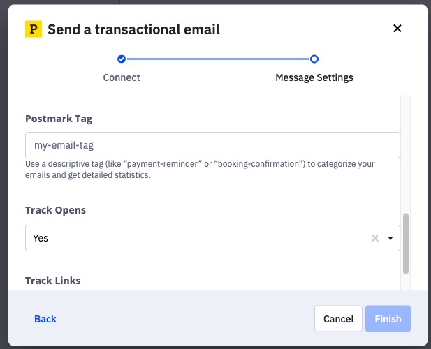 Better categorize your transactional emails with Postmark tags. 
