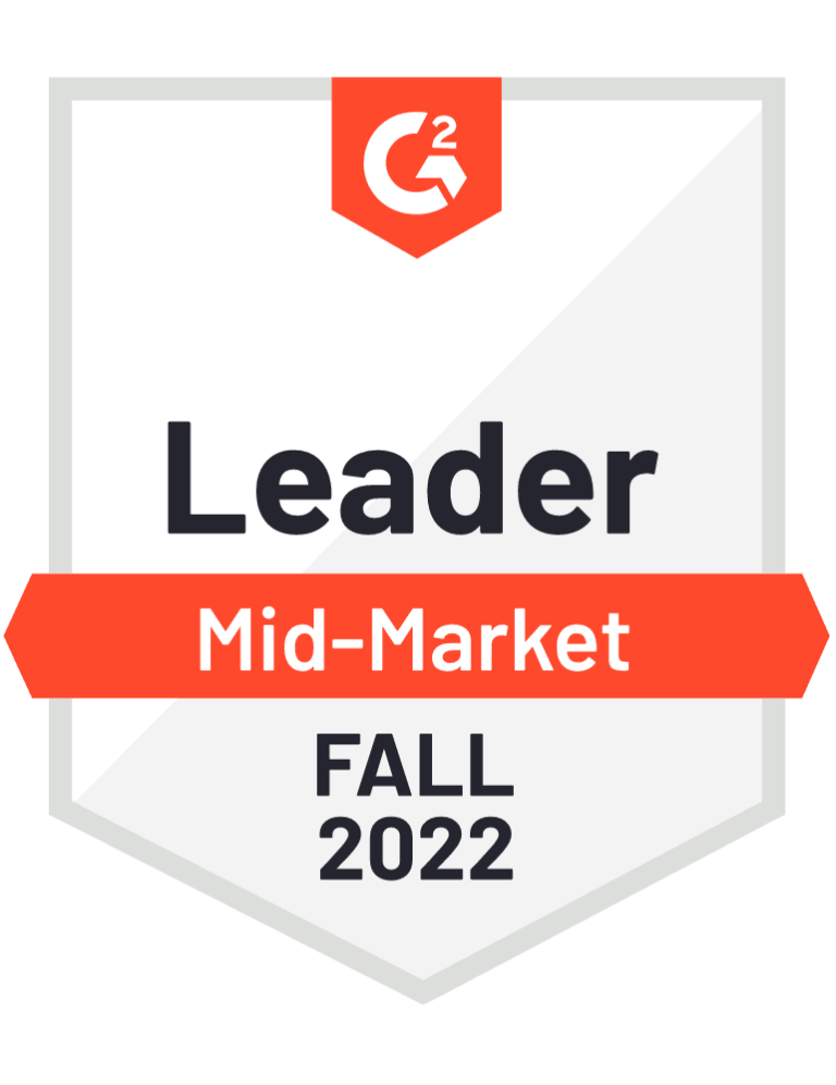 G2 Leader Mid-Market Fall 2022