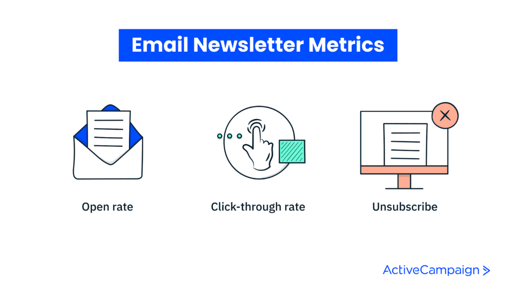 Three metrics for email newsletters
