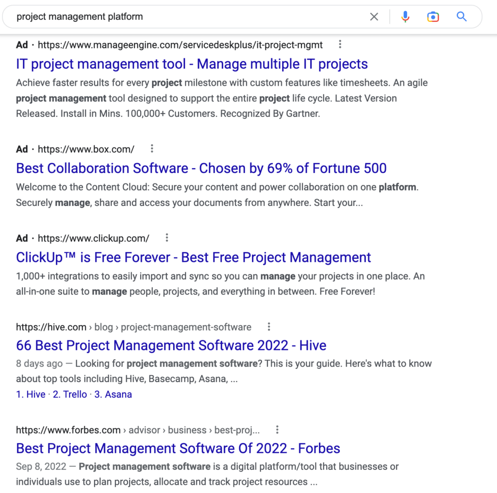 Google Ads Project Management Platform