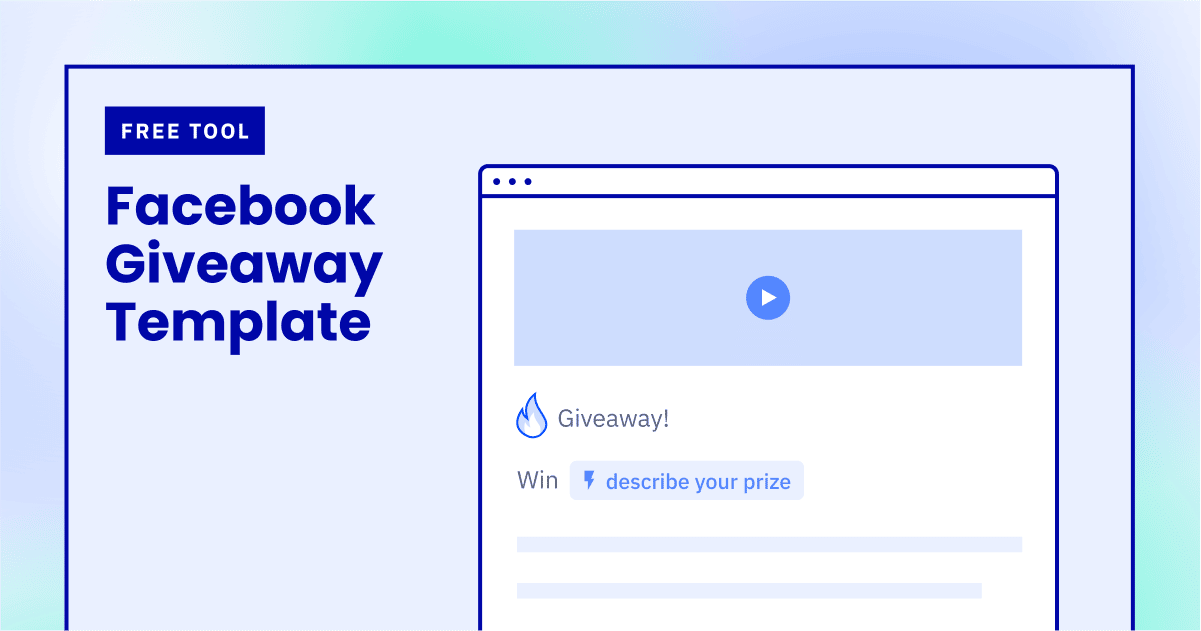 Free and customizable giveaway templates