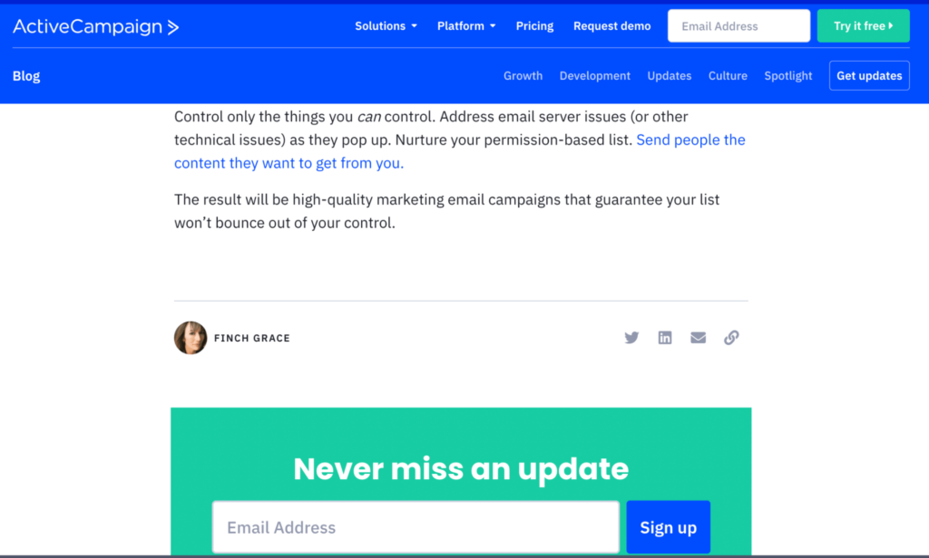 ActiveCampaign Blog About Bounced Emails