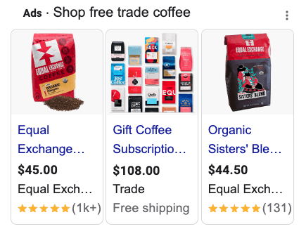 Image ads of coffee