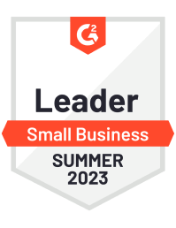 Small Business Leader Summer 2023 G2 Badge