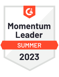 Momentum Leader Summer 2023 G2 Badge