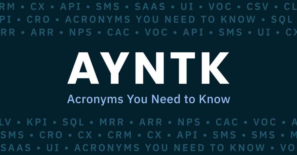 CRM Acronyms