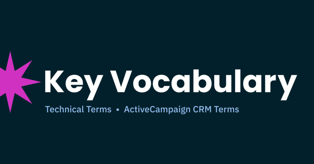 CRM key vocabulary