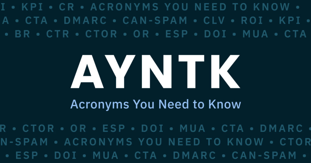 email marketing acronyms you need to know