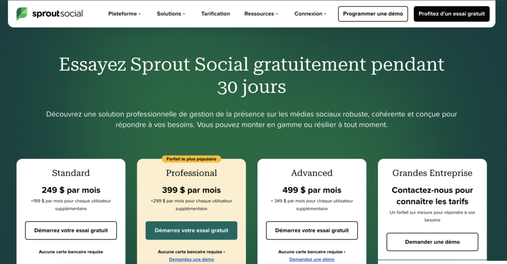 FR sprout social pricing