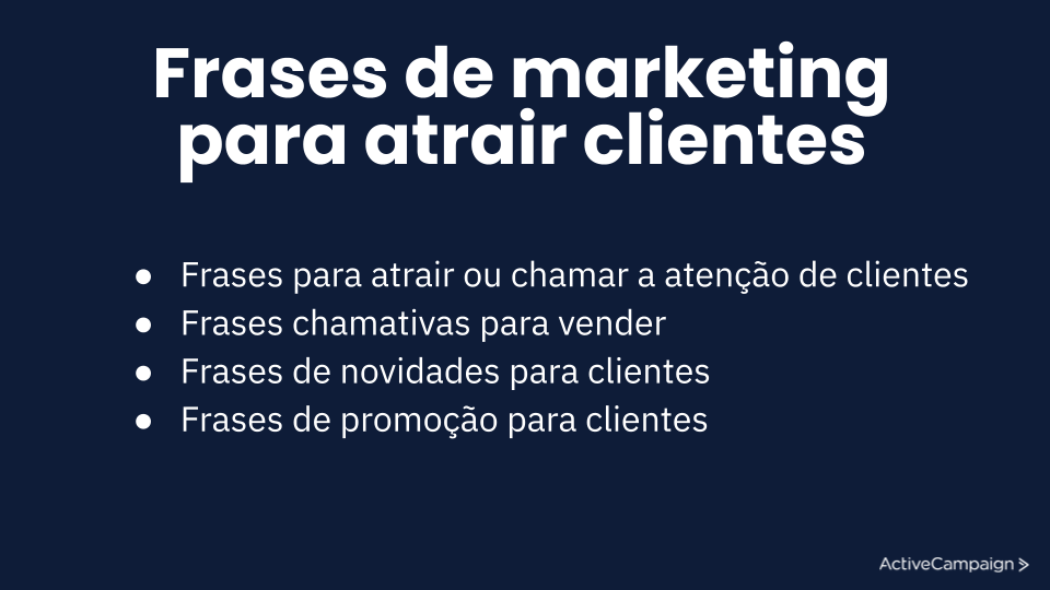 7 frases de marketing para vender um produto e atrair clientes