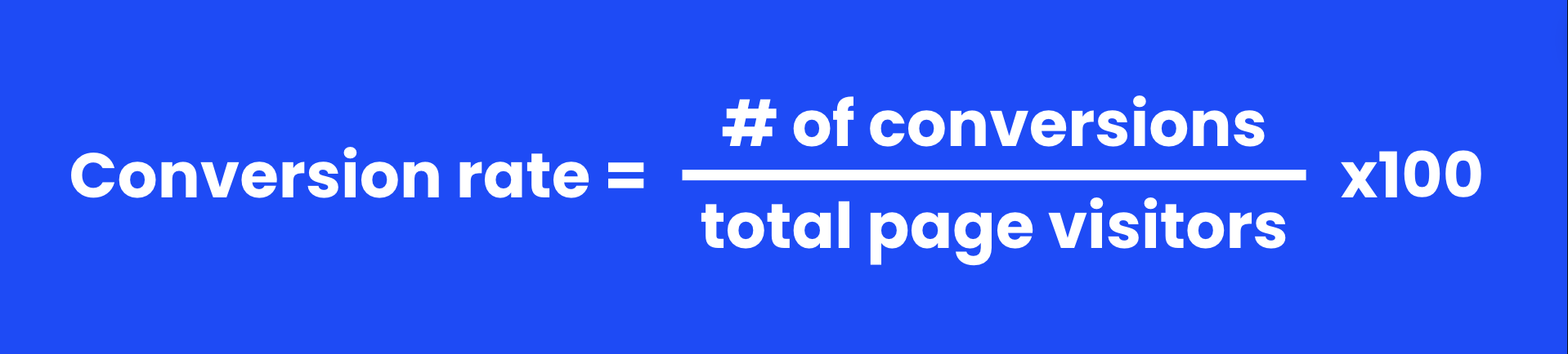 conversion rate calculation formula