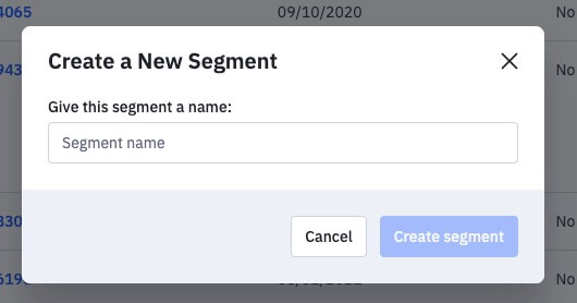 create new segment