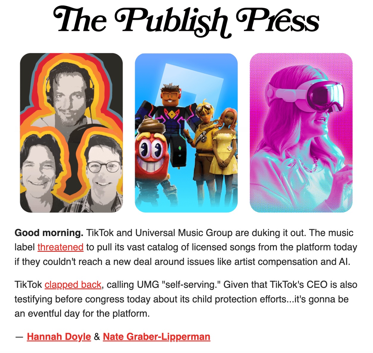 the publish press newsletter
