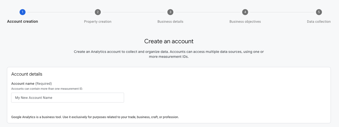 google analytics setup