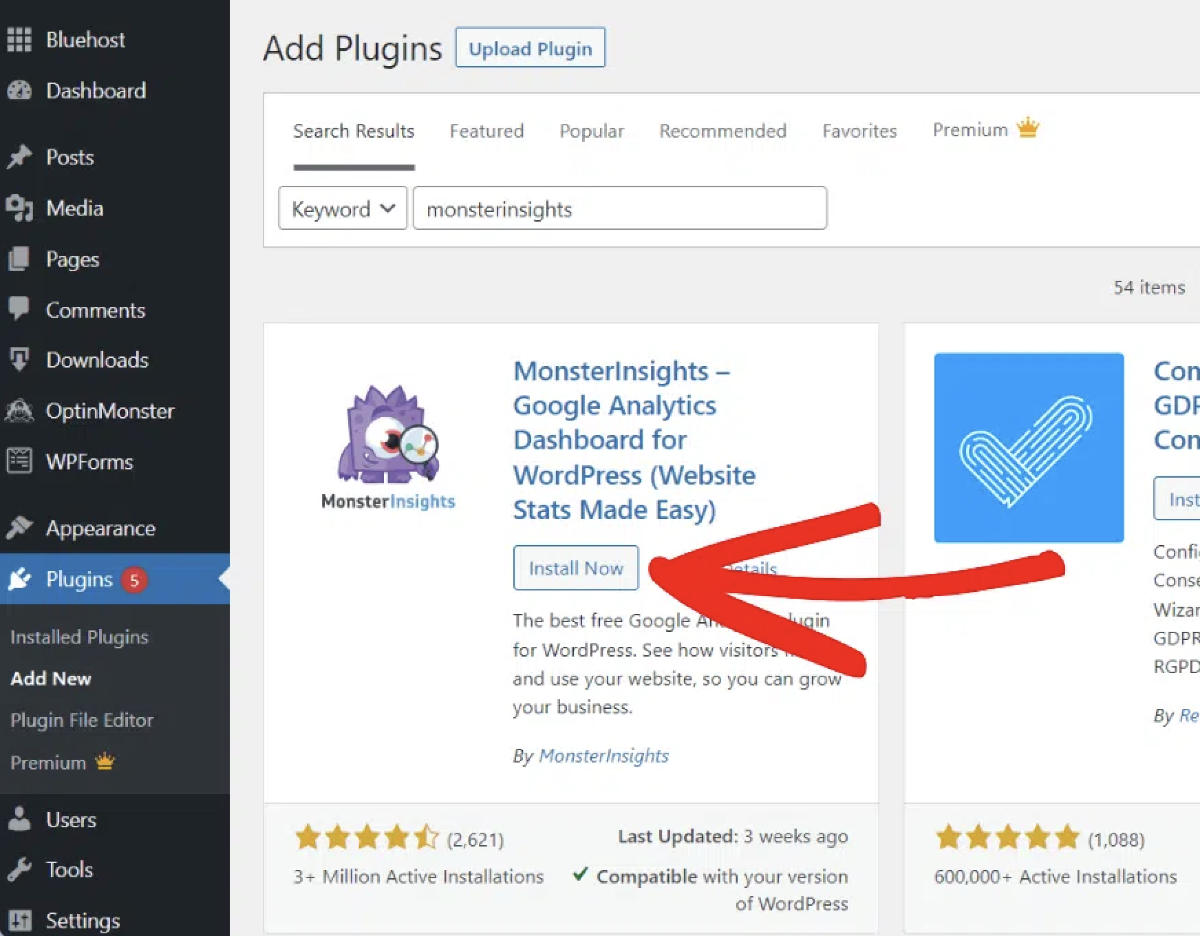 monsterinsights plugin